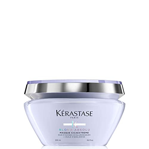 Kerastase Blond Absolu Cicaextreme Conditioning Hair Mask For Weak & Sensitized Hair Post-Bleaching - Repairs And Nourishes Damaged And Split Ends With Hyaluronic Acid & Edelweiss Flower 6.8 Fl Oz