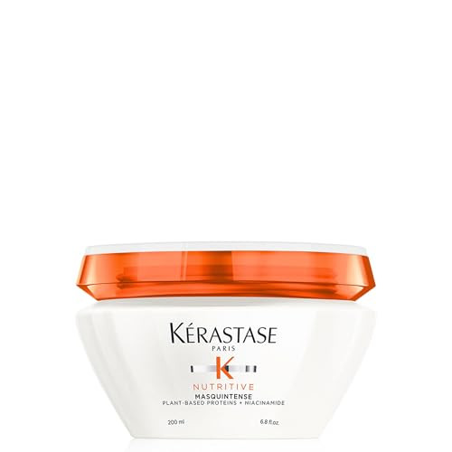Kerastase Nutritive Masquintense Mask For Fine To Medium Dry Hair - Deeply Nourishes & Conditions With Plant-Based Proteins & Niacinamide 6.8 Fl Oz