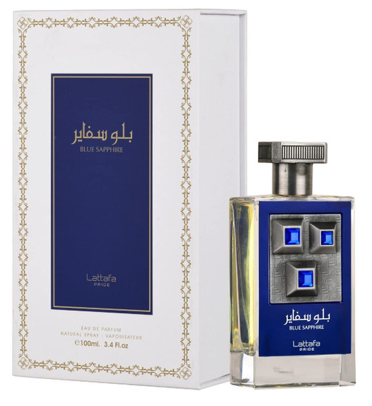 Lattafa Blue Sapphire Eau De Parfum Spray For Unisex 3.4 Ounce