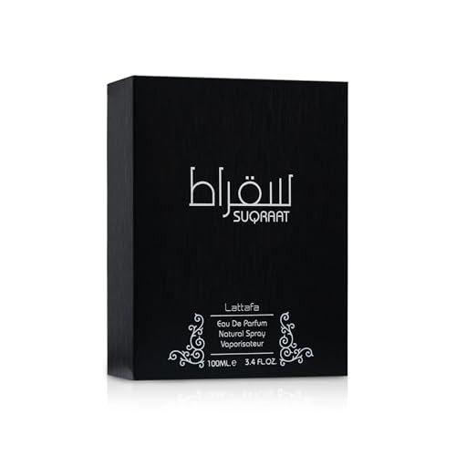 Lattafa Perfumes Suqraat For Men Eau De Parfum Spray 3.4 Ounce