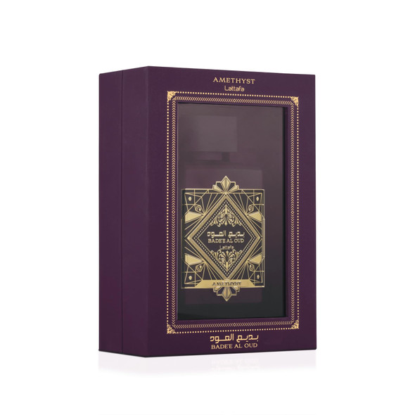 Lattafa Bade'e Al Oud Amethyst For Unisex Eau De Parfum Spray 3.4 Ounce / 100 Ml