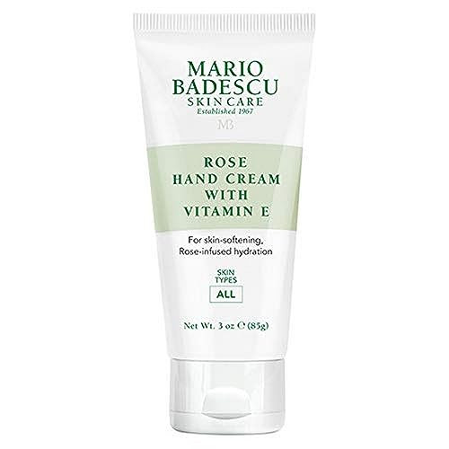 Mario Badescu Rose Hand Cream With Vitamin E For Men And Women Non-Greasy Light And Fast-Absorbing Hand Cream For Dry Cracked Hands Ideal For All Skin Types 3 Oz