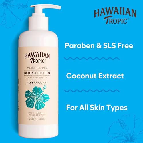 Hawaiian Tropic Silky Coconut (5 Pack) Bulk Hotel Amenities - 380Ml Bottles (64 Fl Oz Total) - Sls Free Toiletries For Airbnb Hosts Guest Bathrooms & Vacation Rentals (Body Lotion)