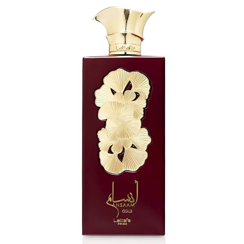 Lattafa Pride Ansaam Gold Fruity Floral Sweet Musky Eau De Parfum Spray Long-Lasting Fragrance For Unisex 3.4 Ounce / 100 Ml