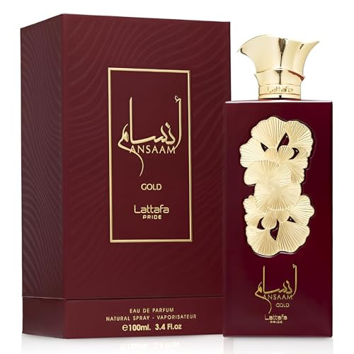 Lattafa Pride Ansaam Gold Fruity Floral Sweet Musky Eau De Parfum Spray Long-Lasting Fragrance For Unisex 3.4 Ounce / 100 Ml