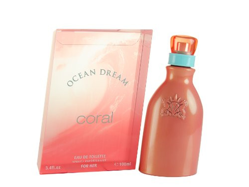 Ocean Dream Coral By Designer Parfums Ltd For Women. Eau De Toilette Spray 3.4-Ounces