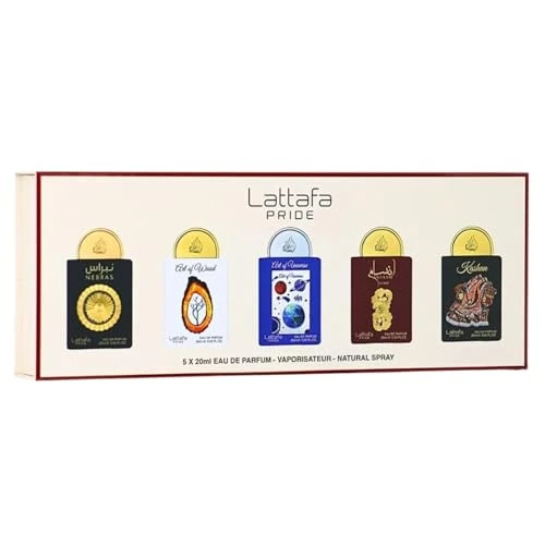 Lattafa set Collection Eau De Parfum | Musk Amber Woody Fruity | Long-Lasting Perfume Fragrance