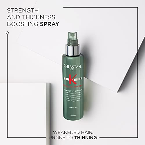 Kerastase Genesis Homme Spray De Force Thickening Hair Spray For Men - Strengthening & Volumizing For Weakened Hair 5.1 Fl Oz
