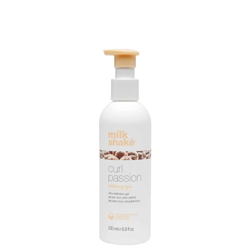Milk_Shake Curl Passion Defining Gel | Strong Hold Curl Gel For Waves Curls & Coils | Shapes & Defines With Bounce | With Babassu Oil Praxcai Oil & Quinoa Proteins 6.8 Fl Oz / 200 Ml