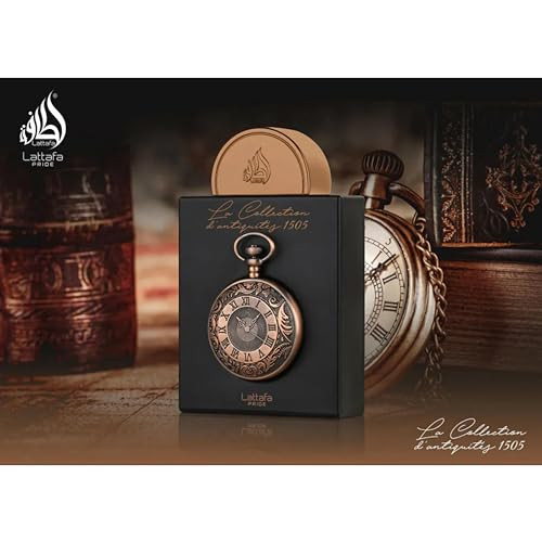 Lattafa Pride La Collection D'antiquites 1505 (Watch) Eau De Parfum Spray For Unisex 3.4 Ounce