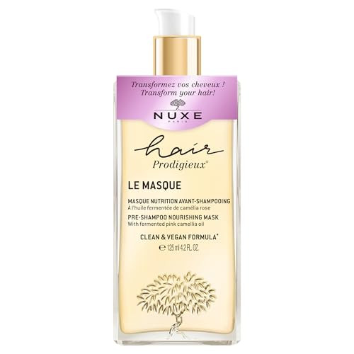 Nuxe Hair Prodigieux Pre-Shampoo Nourishing Mask. Intense Repair & Shine Treat With Jojoba And Argan Oil Silicon Free 4.2 Fl Oz