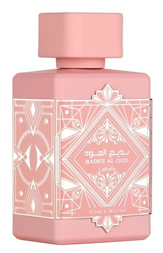 Lattafa Bade'e Al Oud Noble Blush For Unisex Eau De Parfum Spray 3.4 Ounce / 100 Ml