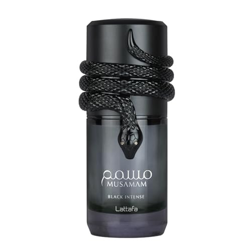 Lattafa Musamam Black Intense Spicy Woody Amber Aromatic Eau De Parfum Spray Long-Lasting Fragrance For Unisex 3.4 Ounce / 100 Ml