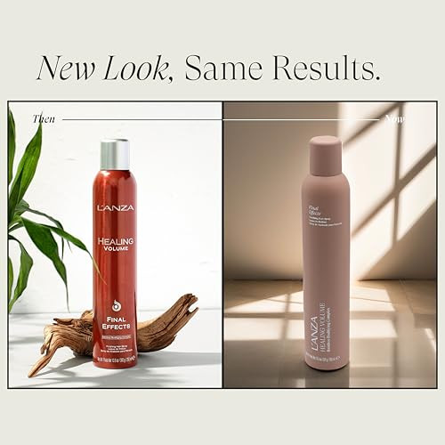 L'anza Healing Volume Final Effects Hairspray For Flat Fine Hair Firm Hold Texture Spray Long-Lasting Volume Humidity Resistant Anti-Frizz Heat Protection Color Safe Sulfate Free (10.6 Fl Oz)