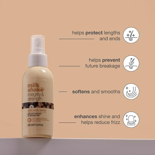 Milk_Shake Integrity & Strength Split Ends Savior | Lightweight Leave-In For Weak Hair With Split Ends | Strengthens Reduces Breakage | With Murumuru Butter & Amaranth Seed Extract 3.4 Fl Oz/100 Ml