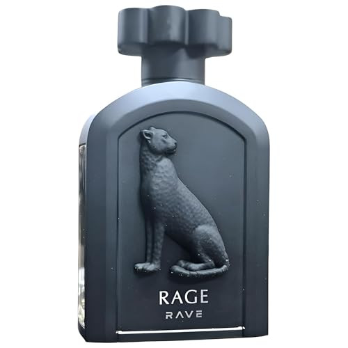 Rave Rage Fruity Spicy Woody Sweet Eau De Parfum Spray Long-Lasting Fragrance For Unisex 3.4 Ounce / 100 Ml