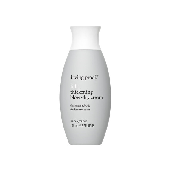 Living Proof Full Thickening Blow-Dry Cream All-Day Fullness Shine Lightweight Conditioning Heat Protection For Fine Or Flat Hair