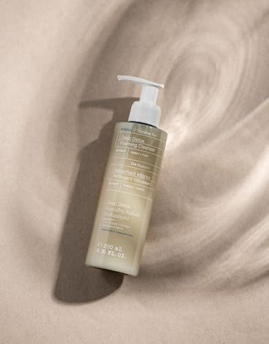 Korres Olympus Tea Foaming Cream Cleanser Gentle Face Wash With Organic Greek Mountain Tea Cream-To-Foam Formula For Everyday Use Rinses Away Makeup & Residue Leaves Skin Fresh & Soft 6.76 Fl Oz