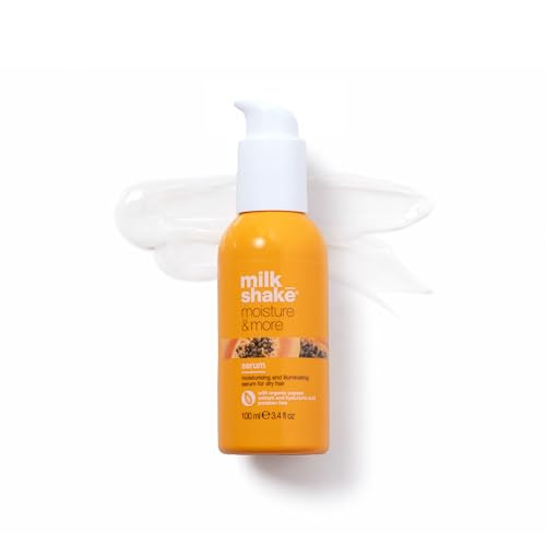 Milk_Shake Moisture & More Serum | Hydrating Leave-In Treat For Dry Hair | With Milk Proteins Fruit Extracts & Hyaluronic Acid To Smooth And Add Shine | 3.4 Fl Oz