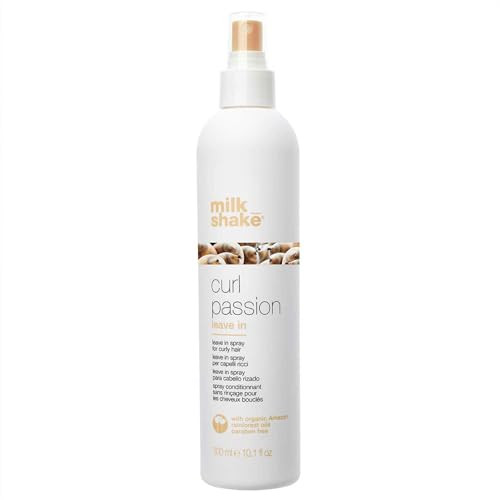 Milk_Shake Curl Passion Leave-In Conditioner | Moisturizing Leave-In For All Curl Types | Detangles Softens & Adds Bounce | With Babassu Oil Praxcai Oil Quinoa & Milk Proteins 10.1 Fl Oz / 300 Ml