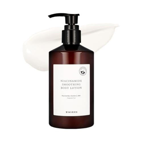 Mizon Niacinamide Smoothing Body Lotion Aha Vitamin C Hyaluronic Acid Smooth Korean Glowy Skin Mild Exfoliation (300Ml / 10.14 Fl Oz)
