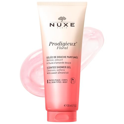 Nuxe Prodigieux Floral Scented Shower Gel Cleanses Softens With Sweet Almond Oil And Fragrant Botanical Notes 6.7 Oz