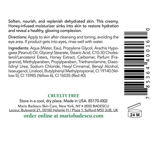 Mario Badescu Honey Face Moisturizer For Women And Men Ideal Facial Moisturizer For Combination Dry Or Sensitive Skin Honey-Infused Moisturizer Face Cream 2 Fl Oz