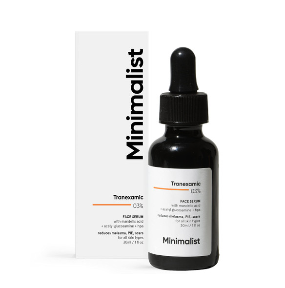 Minimalist Tranexamic Acid Serum + Hpa To Reduce Dark Spots Melasma Pie Pih | For Smoother & Even Looking Skin| For Women & Men | 1 Fl Oz / 30 Ml