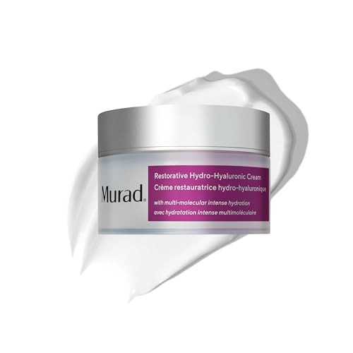 Murad Restorative Hydro-Hyaluronic Face Cream Moisture-Boosting Formula With Hyaluronic Acid Coconut Extract Botanical Oils & Shea Butter For Lasting Hydration Plump & Smooth Skin - 1.7 Fl Oz