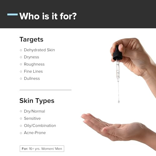 Minimalist Hyaluronic Acid Serum For Multi Depth Hydration Glow & Lesser Fine Lines | For Plumper & Smoother Skin | For Women & Men | For All Skin Types | 1 Fl Oz / 30 Ml