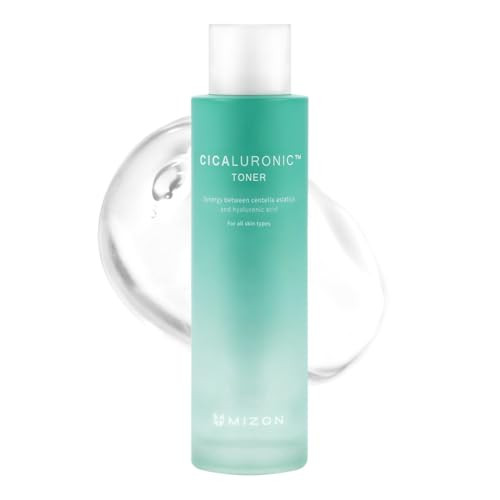 Mizon Cicaluronic Toner Centella Asiatica Hyaluronic Acid 90% Natural Ingredients Niacinamide Adenosine Long Lasting Hydration Korean Skincare (150Ml/5.07Fl Oz)