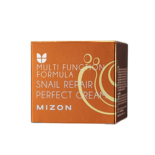 Mizon Snail Repair Perfect Cream Snail Mucin Niacinamide Phyto Mucin Adenosine Deep Hydration Wrinkle-Care Nutrition Paraben Free Korean Skin-Care (50Ml 1.69 Fl Oz)