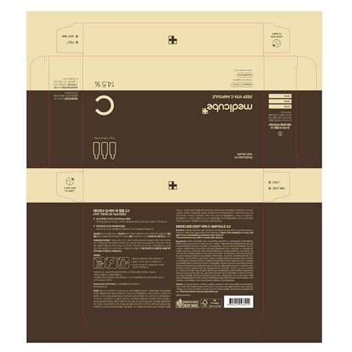 Medicube Deep Vita C Serum 2.0 || 14.5% Pure Vitamin C Reduce The Appearance Of Hyperpigation Dark Spots And Blemishes | 16 Self-Tests Complete | Korean Skincare (10G * 3 Bottles)