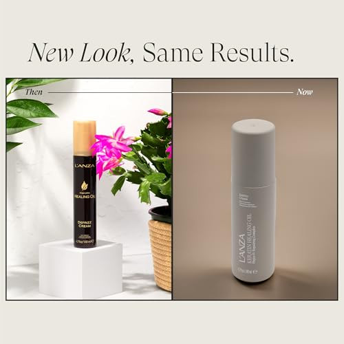 L'anza Keratin Healing Oil De-Frizz Cream Anti-Humidity Cream Smoothing Soft Control Strengthens Adds Shine Color Safe Anti-Humidity Strengthening Care Shine Boost Sulfate Free (4.7 Fl Oz)