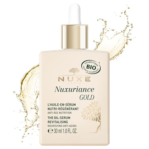 Nuxe Nuxuriance Gold Nutra-Revitalising Oil-Serum Age-Defying Hydration And Nourish With Rice Extract And Botanical Oils Illuminates Firms Aging Skin 1 Fl Oz