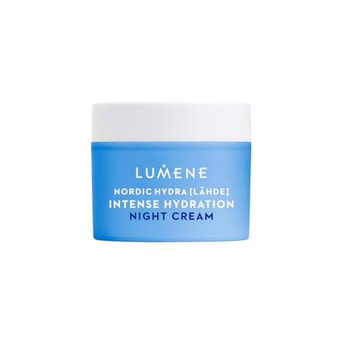 Lumene Nordic Hydra L Hde Intense Hydration Night Cream Instant Hydration For Night Time Renewal Plumps & Smooths Dehydrated Skin With Organic Nordic Birch Sap Vegan 50Ml