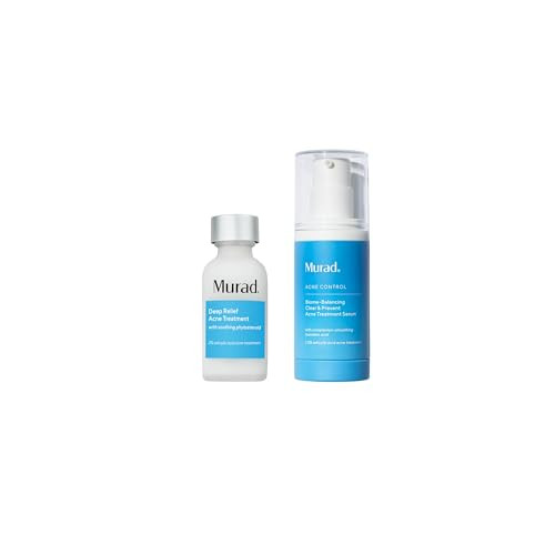 Murad Acne Dual Treat Combo - Deep Relief And Biome-Balancing Spot Treats With Triple Acids And Phytosteroids For Maximum Strength Clearing And Preventing Deep Painful Breakouts Set Of 2