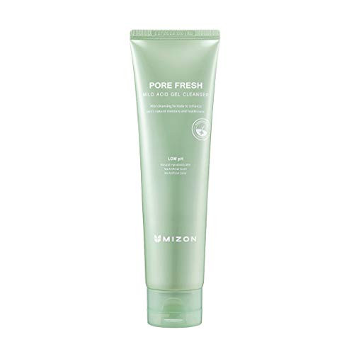 Mizon Pore Fresh Mild Acid Gel Cleanser Facial Cleanser Natural Ingredients Refreshing Gel Formula Exfoliate Moisturize (New Package 5.07 Fl Oz)
