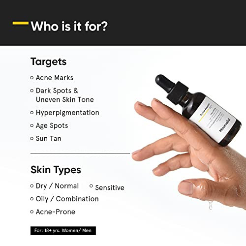 Minimalist 2% Alpha Arbutin With Hyaluronic Acid For Dark Spots Hyperpigation Acne Marks| Reduces Tanning & Blemishes | For Bright Even Skin Tone | For Women & Men | 1Fl Oz/30 Ml
