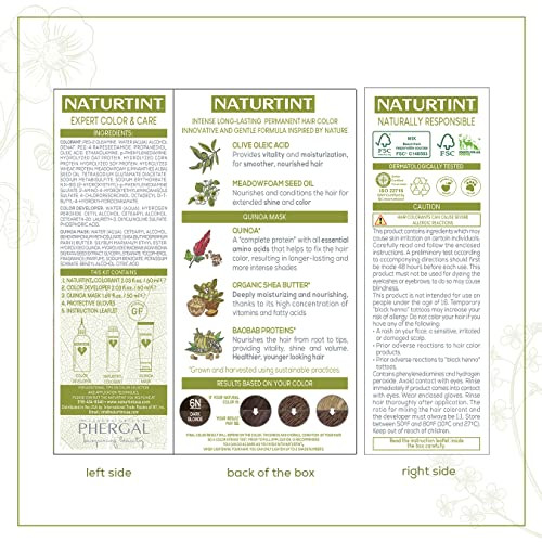 Naturtint Permanent Hair Color 6N Dark Blonde ( ) Ammonia Vegan Cruelty Up To 100% Gray Coverage Long Lasting Results Pack Of 1