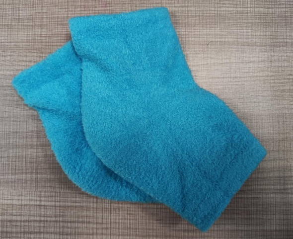 Welnove Moisturizing Heel Socks For Cracked Feet Foot Care Moisture Toeless Socks Heel ProtectorsBlue 2 Pairs