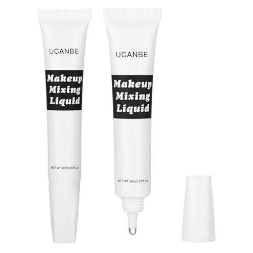Ucanbe Makeup Mixing Liquid - Multi-Use Makeup Transformer - Custom Durability Eyeshadow Waterproof Eyeliner Shimmer Powder Pigment Enhancer ( Clear) 0.27 Fl Oz 1 Pcs