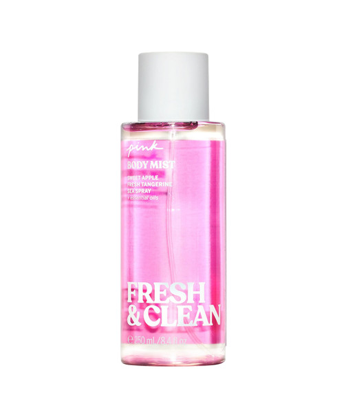 Victoria's Secret Body Fragrance Mist Pink Fresh & Clean 8.4 Fl Oz