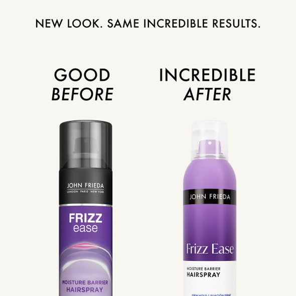 John Frieda Frizz Ease Moisture Barrier Hairspray Seals Out Moisture With A Protective Barrier Blocks Frizz Protects Against Heat Keeps Hair Straight With Long-Lasting Hold 2 Oz Pack Of 12