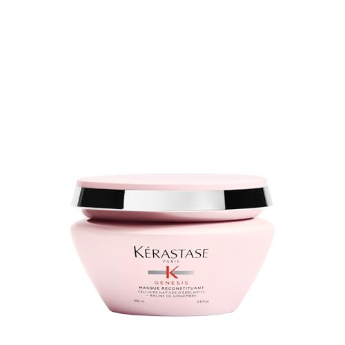 K Rastase Kerastase Genesis Hair Mask Anti-Breakage & Strengthening For Weak Or Damaged Hair Nourishes Detangles And Hydrates Hair For Weakened Hair Masque Reconstituant 6.8 Fl Oz