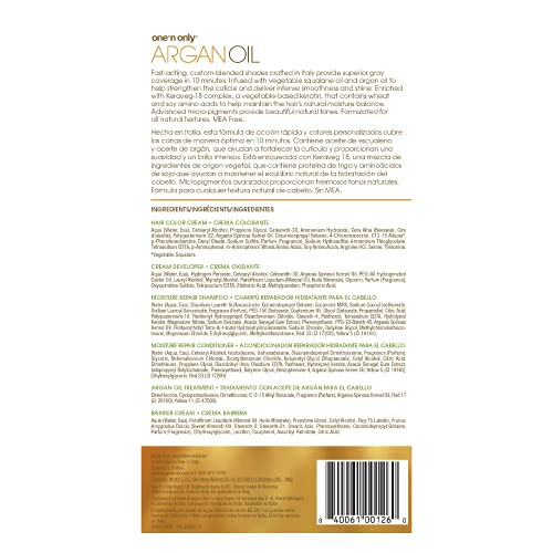 Onen Only Argan Oil Fast 10 Permanent Hair Color Kit - 6N Natural Dark Blonde Hair Color Unisex 1 Pc