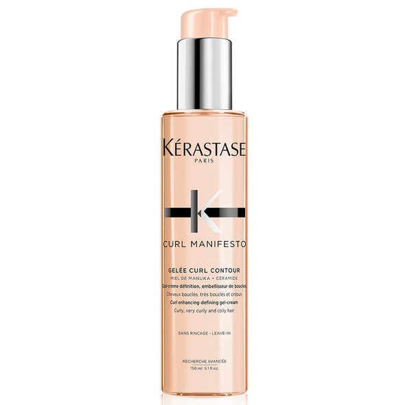 K Rastase Kerastase Curl Manifesto Gelee Curl Contour Hair Serum Enhances Curl Definition Without Crunch Anti-Frizz With Shea Butter For All Wavy Curly Very Curly & Coily Hair