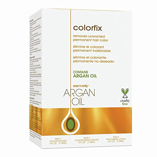 Onen Only Colorfix Hair Color Remover Kit - Professional Hair Dye Remover With Argan Oil - Provides Targeted Color Correction For All Types - Cruelty Formula (1 Kit)