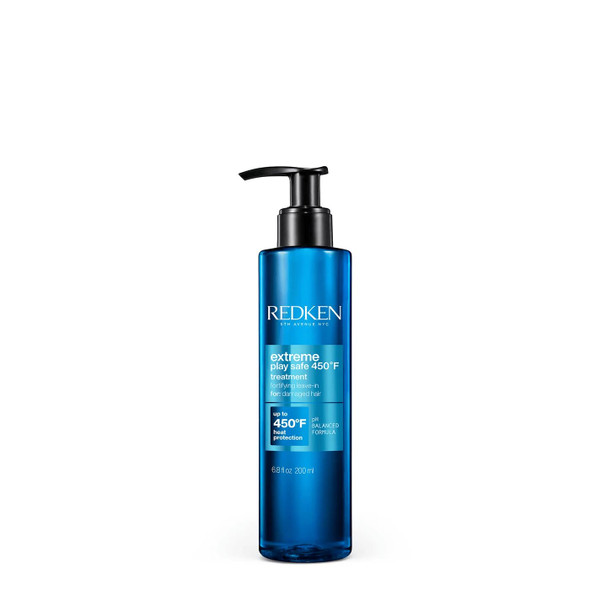 Redken Extreme Play Safe Heat Protection And Damage Repair Treatment For All Hair Types - Helps Reduce The Appearance Of Split Ends With Tourmaline