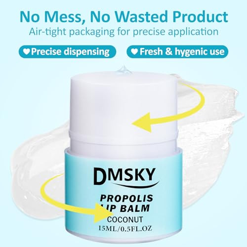 Dmsky Lip Sleeping Mask Set Lip Butter With Propolis And Vitamin E Lip Balm For Dry Lips Reduce Lip Lines And Improve Lip Color 8 Pack